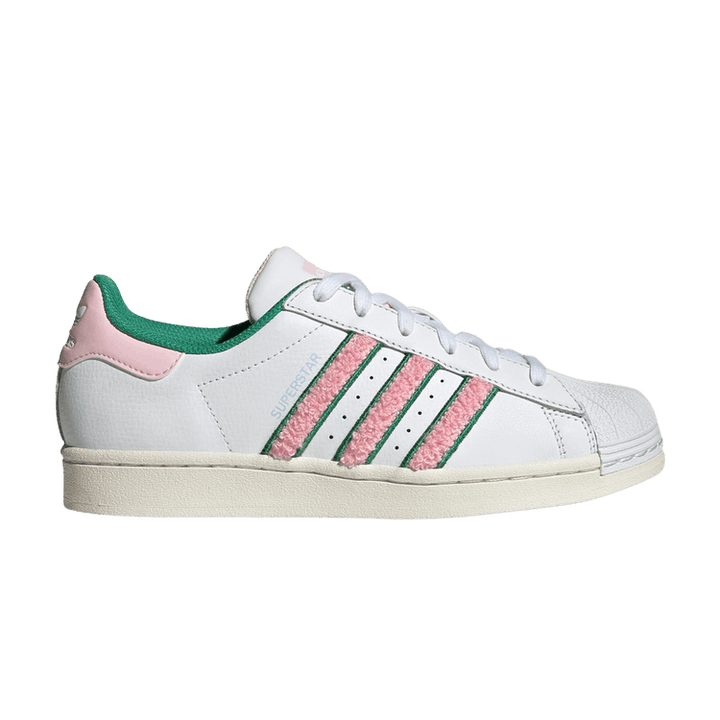 Wmns Superstar 'White Pink Green Chenille'